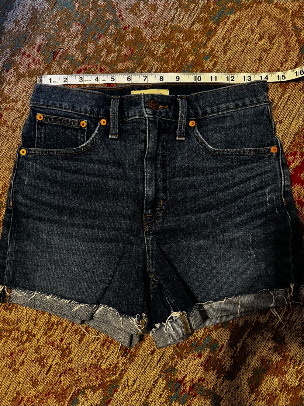 Madewell High-Rise Denim Shorts size 27 - Picture 6 of 9
